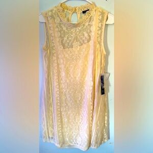 CLEARANCE! New ivory (off white)colored special occasions dress sz Large